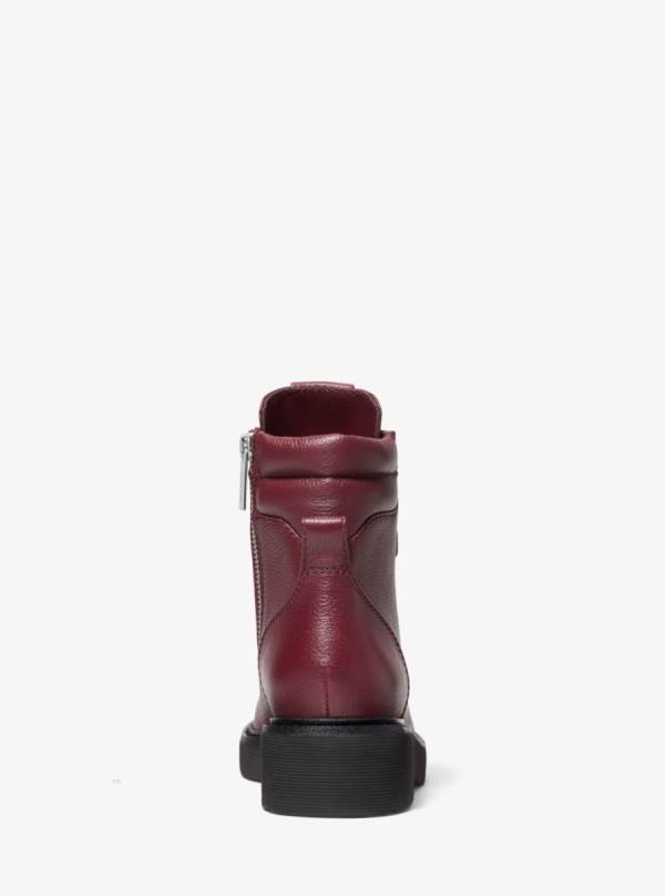 Damske Clenkove Cizmy Michael Kors Trudy Embellished Leather Bordove - Topanky Michael Kors Akcia | ELFXT-9641